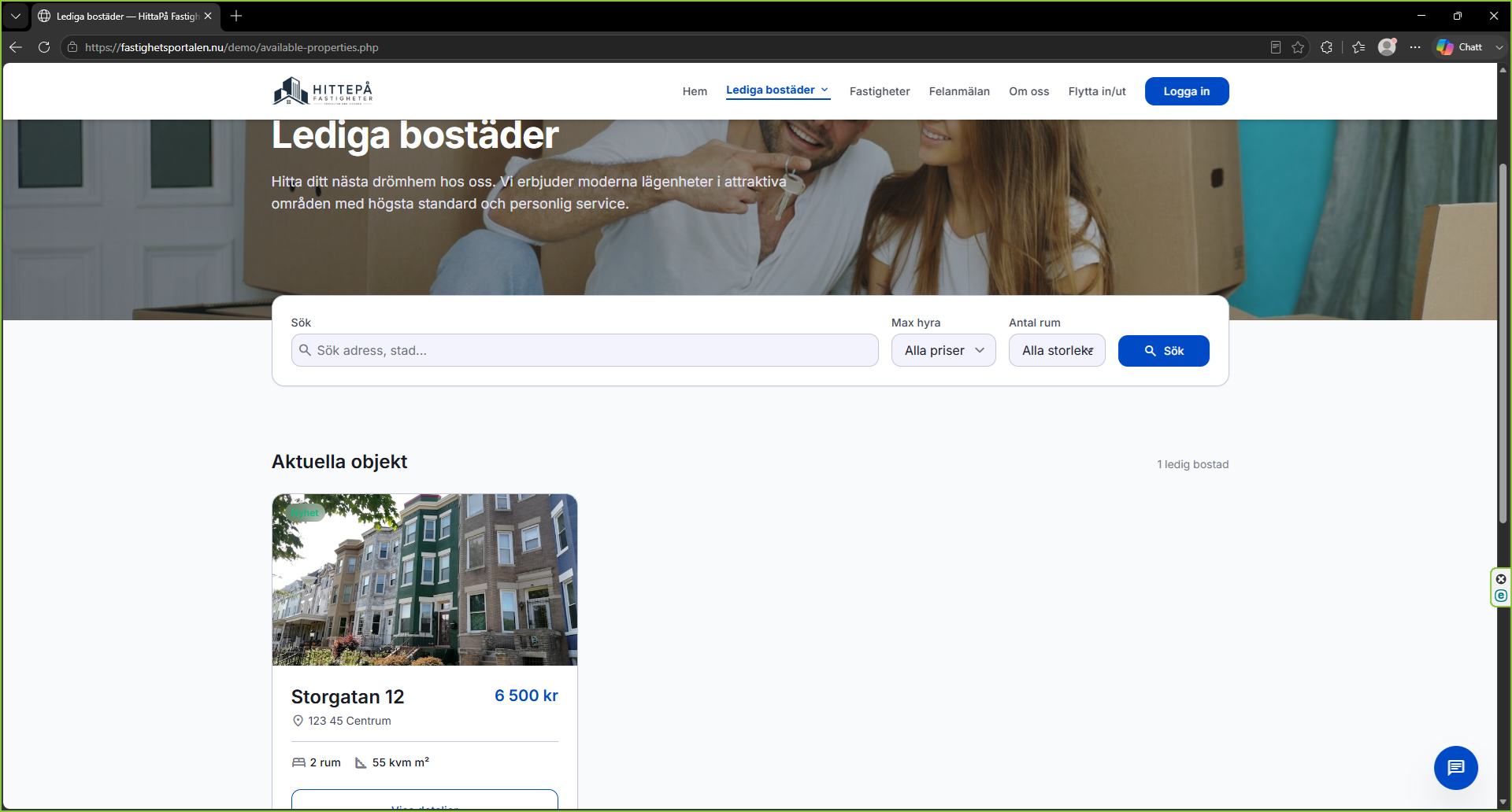 Lediga – Fastighetsportalen.nu